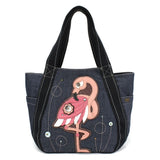 Chala Keychains Tote FLAMINGOS- KEYCHAIN/COIN PURSE/Xbody/Tote by Chala