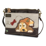 Chala Purses And Pouches Golden Mini Xbody Cocker Spaniel Handbag Collection by Chala