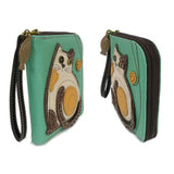 Chala Women - Accessories - Wallets & Small Goods LAZZY CAT - Calico Kitty ZIP AROUND WALLET* by Chala