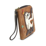 Chala Women - Accessories - Wallets & Small Goods Siamese SLIM CAT - ZIP AROUND WALLET* by Chala