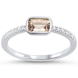 Chic Morganite and Diamond Ring 14K Gold