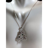 Christmas Tree Necklace Sterling Silver with Ornaments, Beautiful! - The Pink Pigs, Animal Lover's Boutique