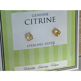 Citrine & Diamond Silver Jewelry Set - The Pink Pigs, A Compassionate Boutique