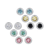 Coco-Alibaba jewelry Moissanite 1ct Colored GRA Bezel Set Jewelry 925 Sterling Silver Lasting Beauty Plating