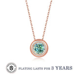 Coco-Alibaba jewelry Moissanite 1ct Colored GRA Bezel Set Jewelry 925 Sterling Silver Lasting Beauty Plating