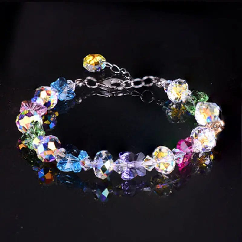 Crystal Butterfly Beaded Bracelets Multi Colors