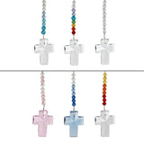 Crystal Cross Rainbow Maker/Suncatcher - The Pink Pigs, Animal Lover's Boutique