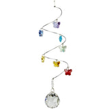 Crystal Spiral Rainbow Hearts or Butterflies Suncatchers - The Pink Pigs, A Compassionate Boutique