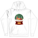 Christmas Deer Hooded Sweatshirt - Beautiful Hoodie - Deer Hoodie