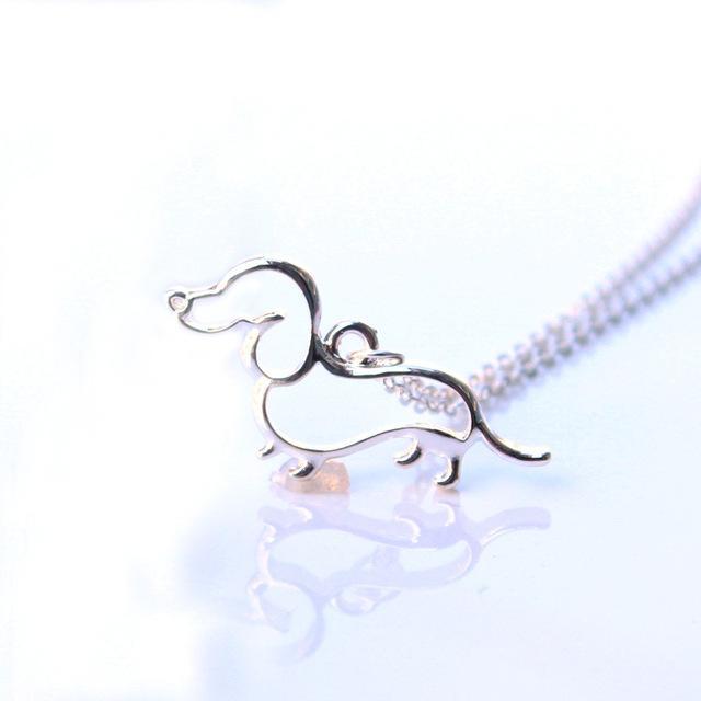 Dachshund Fashion Necklaces in silver or gold plated! SO CUTE!