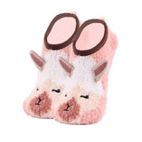 Llama Women's Funny Fuzzy House Slipper Socks