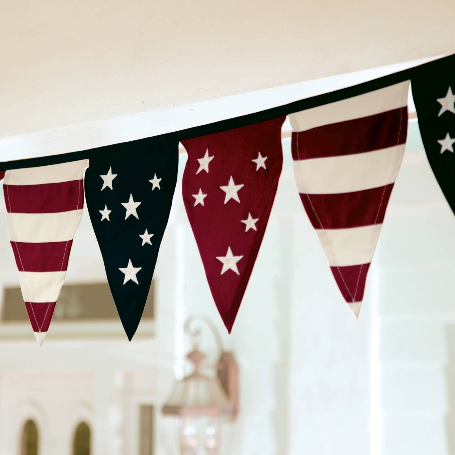 Cotton Duck Stars & Stripes Americana Bunting Embroidery