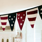Cotton Duck Stars & Stripes Americana Bunting Embroidery