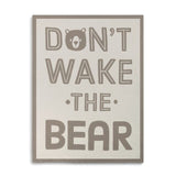 Demdaco Baby Don't Wake the Bear Woven Blanket - Nursery Keepsake *