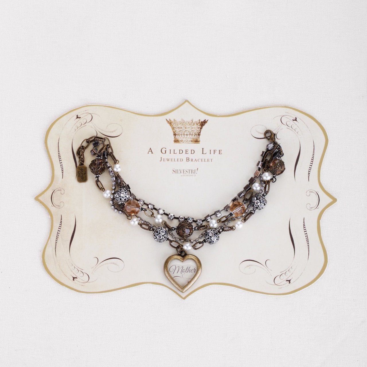 Demdaco Fashion Bracelets Hand Crafted, Layered Vintage look Bracelet for Moms-Beautiful Gift by Guilded Life