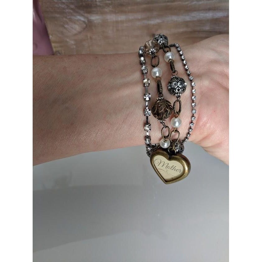 Demdaco Fashion Bracelets Hand Crafted, Layered Vintage look Bracelet for Moms-Beautiful Gift by Guilded Life
