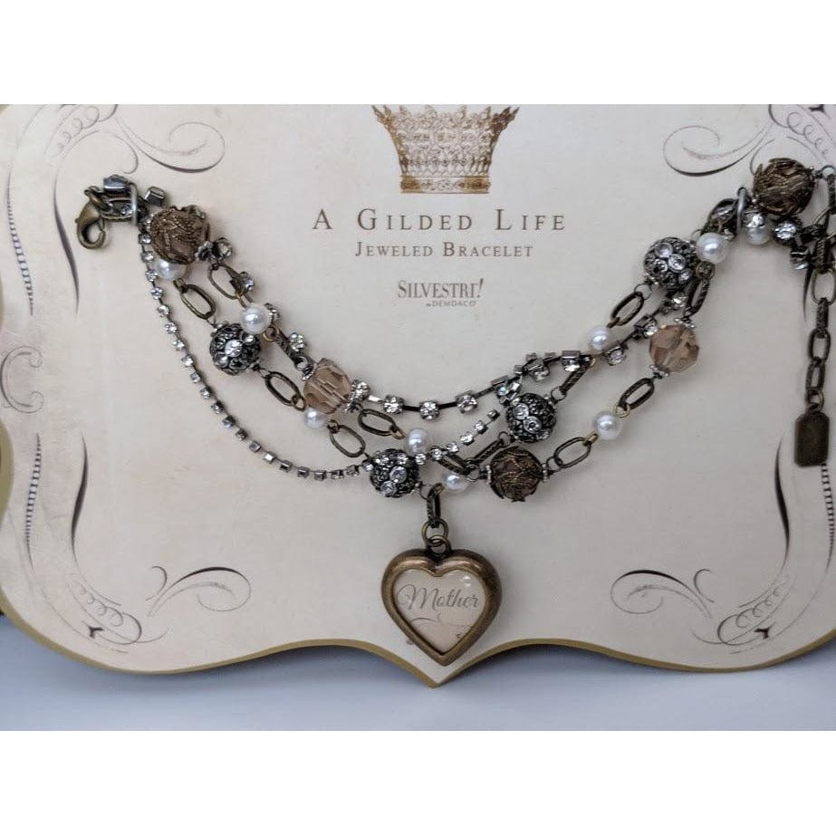 Demdaco Fashion Bracelets Hand Crafted, Layered Vintage look Bracelet for Moms-Beautiful Gift by Guilded Life