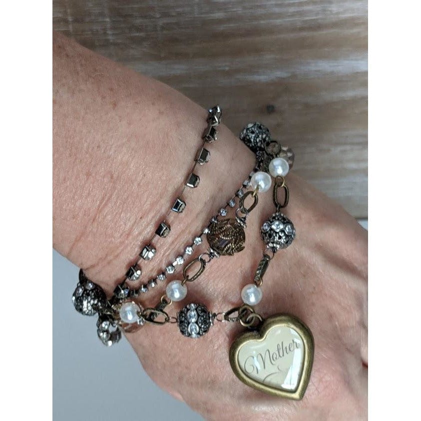 Demdaco Fashion Bracelets Hand Crafted, Layered Vintage look Bracelet for Moms-Beautiful Gift by Guilded Life