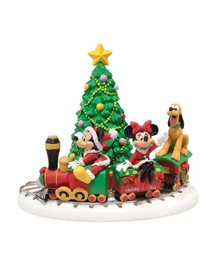 DEPARTMENT 56/ENESCO CHRISTMAS figurine Mickey's Holiday Express Handcrafted hand painted Polyresin Enesco Collectible