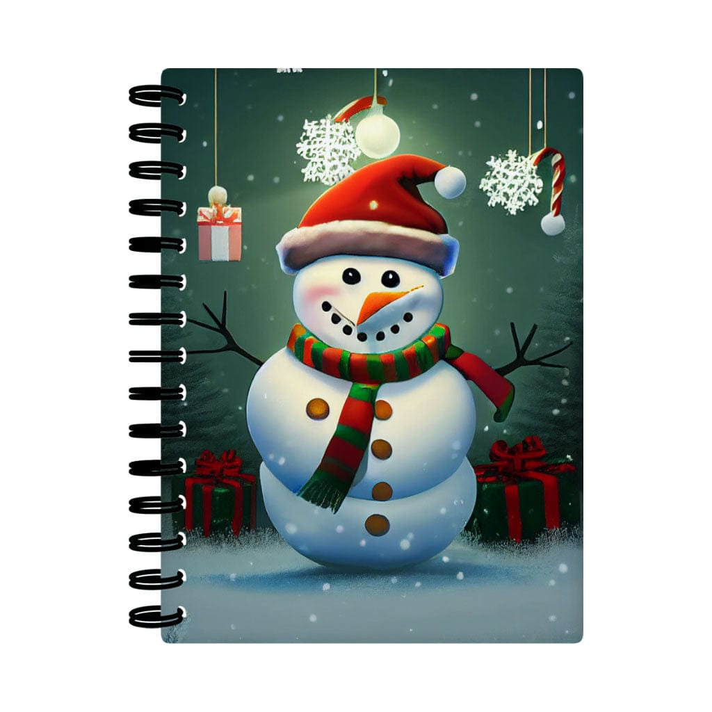 Funny Snowman Spiral Notebook - Graphic Notebook - Snow Notebook