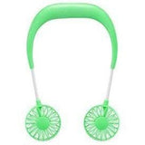 DH Gate Natural Personal Care Green Personal Cooling Fan Neck Fan With Illumination and Aromatherapy Capable