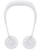 DH Gate Natural Personal Care White Personal Cooling Fan Neck Fan With Illumination and Aromatherapy Capable