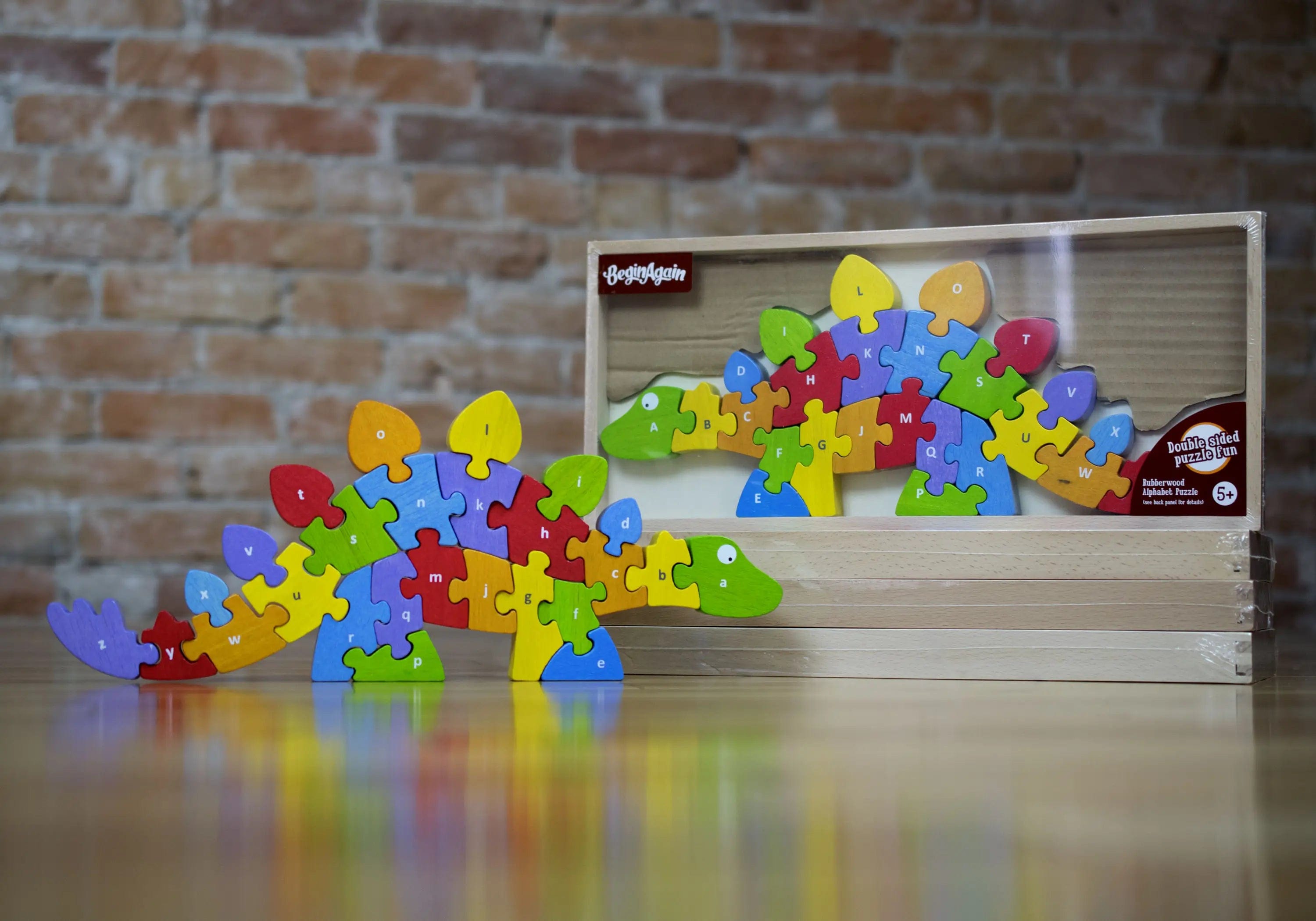 Dinosaur A-Z-Puzzle Toy, Eco Friendly, Vegan