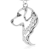 Dog Necklace-Solid Sterling Silver Cut Out Dog Necklace for Dog Lovers - The Pink Pigs, A Compassionate Boutique