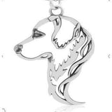 Dog Necklace-Solid Sterling Silver Cut Out Dog Necklace for Dog Lovers