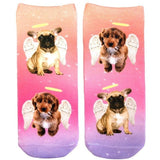 Angel Puppies All Over Puppy Picture Women's Ankle Socks *