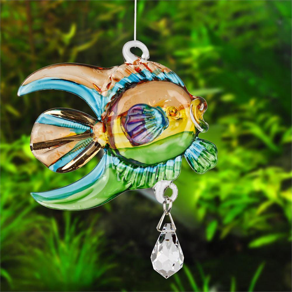 Dolphin, Seahorse or Coral Fish Sun catchers-Rainbow Makers! Hand Made with Swarovski Crystal - The Pink Pigs, A Compassionate Boutique