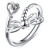 Dragonfly Ring in 925 Sterling Silver, Simple and Sweet