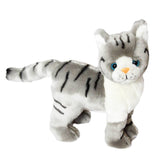 Plush Gray Tabby Cat Stuffed Animal by Auswella