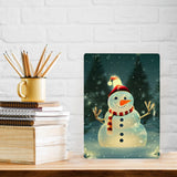 Snowman Metal Photo Prints - Cute Decor Pictures - Christmas Decor Pictures