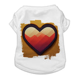 Video Game Heart Dog T-Shirt - Icon Dog Shirt - Graphic Dog Clothing