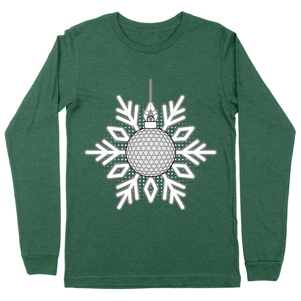 Snowflake Design Long Sleeve T-Shirt - Snowflake T-Shirt - Christmas Long Sleeve Tee Shirt