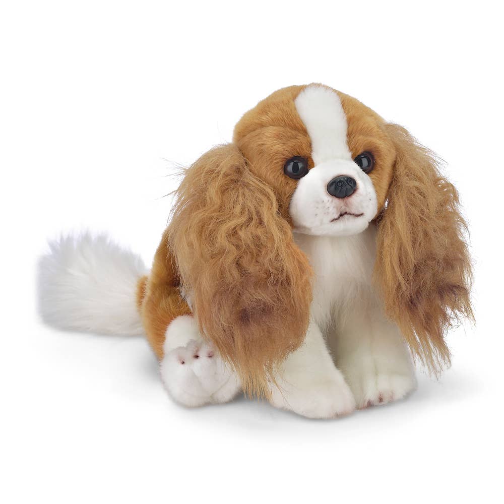 Plush King Charles Spaniel Stuffed Lifelike Dog*