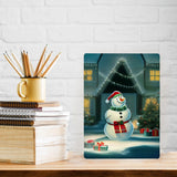 Snow Design Metal Photo Prints - Christmas Decor Pictures - Art Decor Pictures