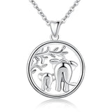 Elephant Jewelry Sets Ring, Necklace Solid Sterling Silver