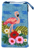 Flamingo Follies Club Bag Hand-Beaded