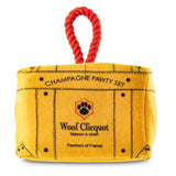 Woof Clicquot - Pawty Set for Dogs Fun Toy Designer Plush Parody Pet Chew Toys