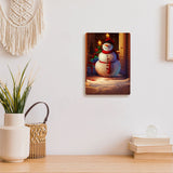 Snowman Christmas Metal Photo Prints - Print Decor Pictures - Snowman Decor Pictures