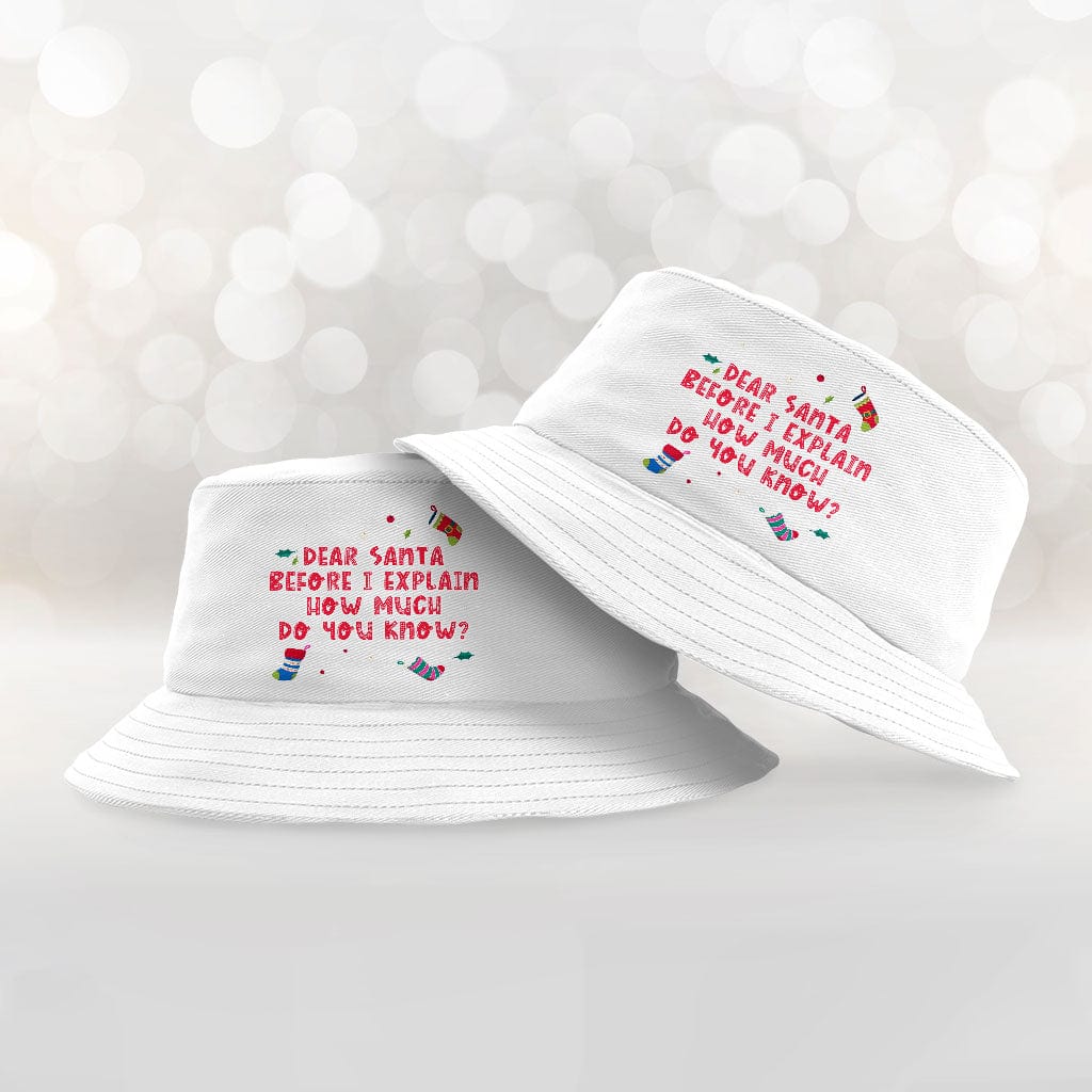 Funny Christmas Bucket Hat - Graphic Hat - Funny Bucket Hat – The