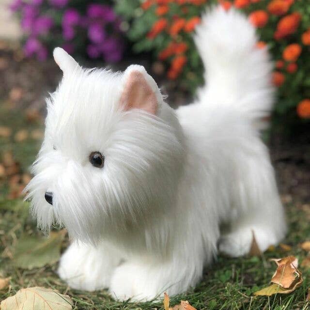 Faire: Auswella Stuffed Animals Plush Realistic West Highland Terrier-High Quality