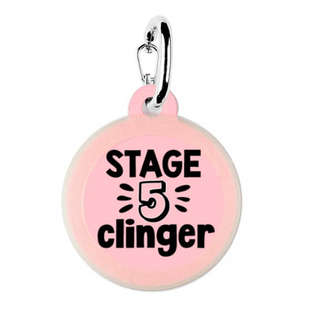 FAIRE - Bad Tags PET Clinger Pet Dog Tags Made in the USA, Recycled Metal, Glow in Dark, Waterproof *