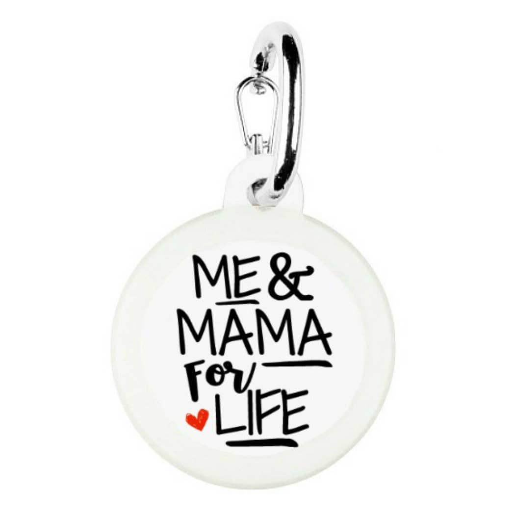 FAIRE - Bad Tags PET Me & Mama Pet Dog Tags Made in the USA, Recycled Metal, Glow in Dark, Waterproof *