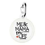 FAIRE - Bad Tags PET Me & Mama Pet Dog Tags Made in the USA, Recycled Metal, Glow in Dark, Waterproof *