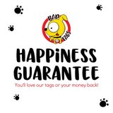 FAIRE - Bad Tags PET Pet Dog Tags Made in the USA, Recycled Metal, Glow in Dark, Waterproof *