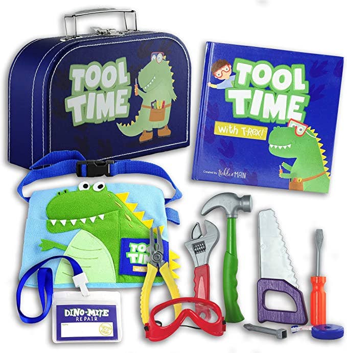 FAIRE: Bearington Collection Activity Toys Tool Time with T-Rex Cutest Children's Gift Set