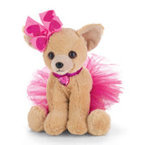 Plush Chihuahua with Pink Tutu and Bows Super Cute!